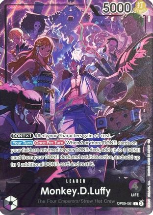 Monkey.D.Luffy (English Version 2nd Anniversary Set) - OP09-061 - Leader
