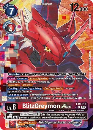 BlitzGreymon ACE (Alternate Art) - EX9-013