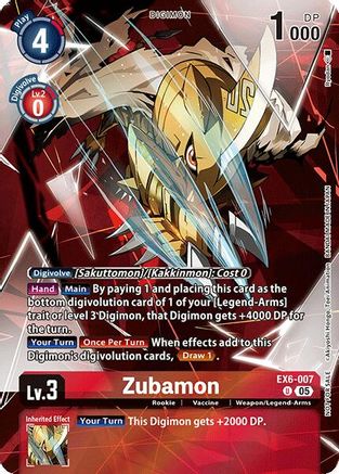 Zubamon (Versus Monsters Legend Pack 2025) - EX6-007