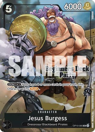 Jesus Burgess (Beginners Deck Party [ST-23] - [ST-28] Winner Pack) - OP10-085 - Uncommon