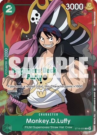 Monkey.D.Luffy (Beginners Deck Party [ST-23] - [ST-28] Winner Pack) - ST16-005 - Common