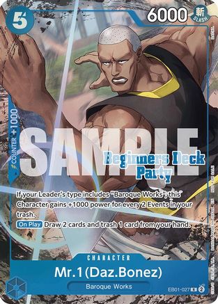 Mr. 1 (Daz.Bonez) (Beginners Deck Party [ST-23] - [ST-28] Winner Pack) - EB01-027 - Rare