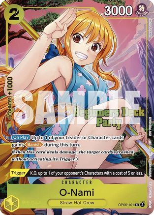 O-Nami (Beginners Deck Party [ST-23] - [ST-28] Winner Pack) - OP06-101 - Rare