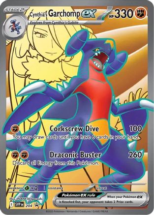 Cynthia's Garchomp ex - 204 - Promo - Holofoil