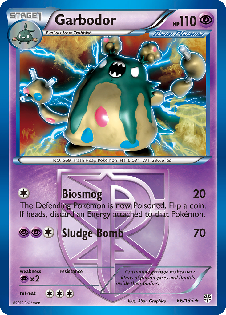 Garbodor (66/135) [Black & White: Plasma Storm]