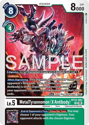 MetalTyrannomon (X Antibody) - BT22-062