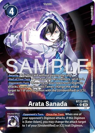 Arata Sanada (Alternate Art) - BT22-091