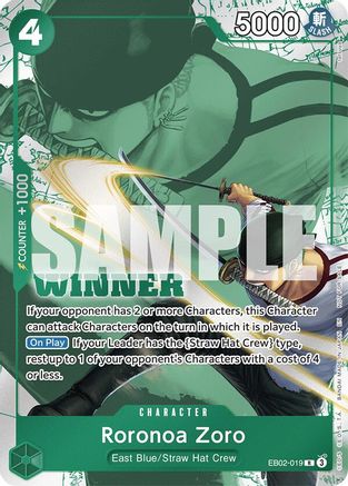 Roronoa Zoro (Winner Pack 2025 Vol. 3) - EB02-019 - Rare
