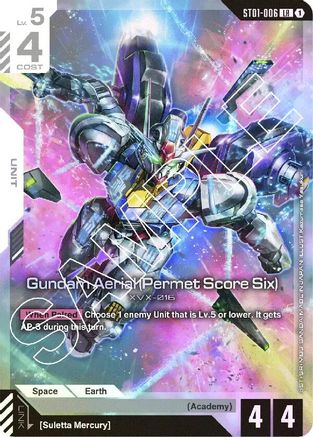 Gundam Aerial (Permet Score Six) - ST01-006 - LR