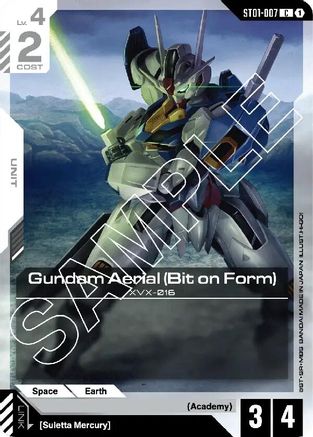 Gundam Aerial (Bit on Form) - ST01-007 - C