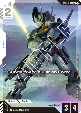 Gundam Aerial (Bit on Form) - ST01-007 - C+ (Parallel)