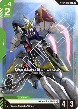 Gundam Sandrock - ST02-004 - C+ (Parallel)