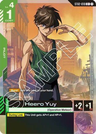 Heero Yuy - ST02-010 - C+ (Parallel)