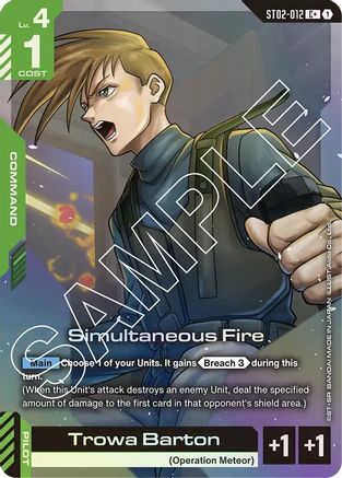 Simultaneous Fire - ST02-012 - C+ (Parallel)