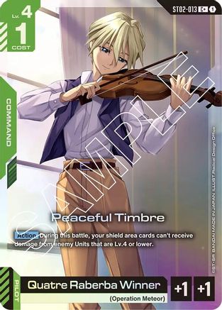 Peaceful Timbre - ST02-013 - C+ (Parallel)