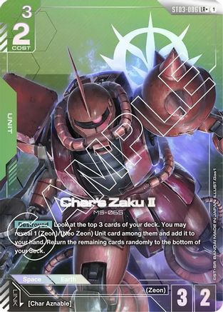 Char's ZakuⅡ - ST03-006 - LR+ (Parallel)