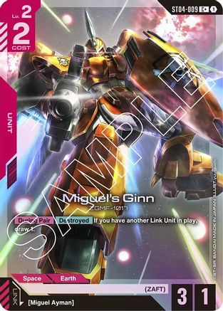 Miguel's Ginn - ST04-009 - C+ (Parallel)