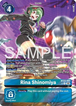 Rina Shinomiya (Alternate Art) - BT22-085