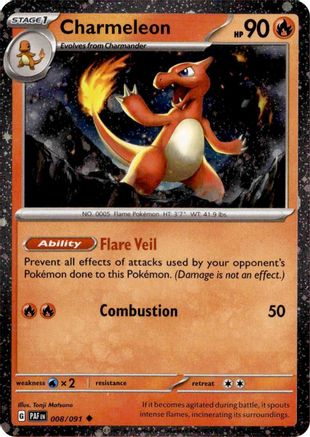 Charmeleon - 008/091 - Uncommon - Holofoil