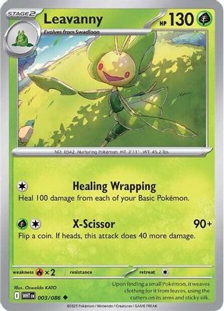 Leavanny - 003/086 - Uncommon - Reverse Holofoil