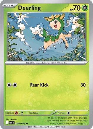 Deerling - 006/086 - Common - Reverse Holofoil