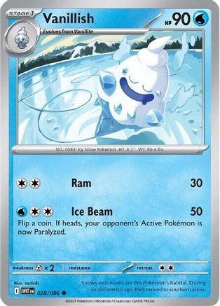 Vanillish - 028/086 - Common - Reverse Holofoil