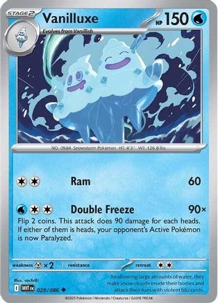 Vanilluxe - 029/086 - Uncommon - Reverse Holofoil