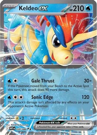 Keldeo ex - 030/086 - Double Rare