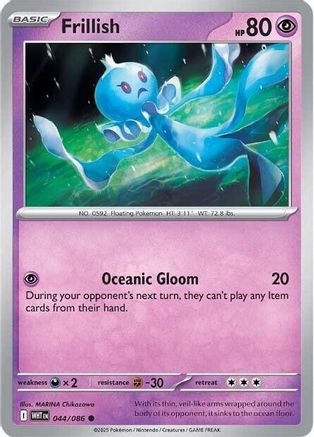 Frillish - 044/086 - Common - Reverse Holofoil