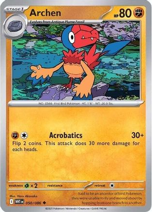 Archen - 050/086 - Uncommon - Reverse Holofoil