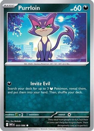 Purrloin - 055/086 - Common - Reverse Holofoil