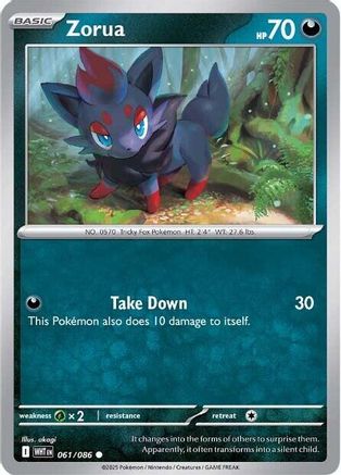 Zorua - 061/086 - Common - Reverse Holofoil