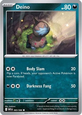 Deino - 065/086 - Common - Reverse Holofoil