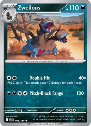 Zweilous - 066/086 - Common - Reverse Holofoil