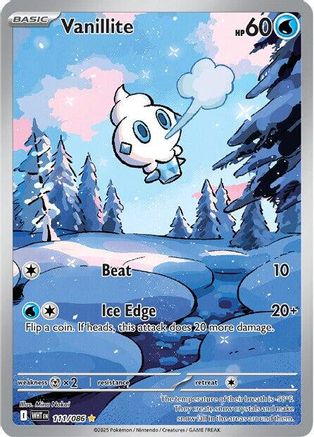 Vanillite - 111/086 - Illustration Rare