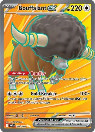 Bouffalant ex - 162/086 - Ultra Rare