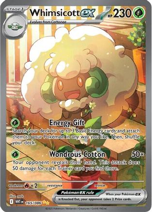 Whimsicott ex - 165/086 - Special Illustration Rare