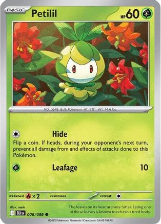 Petilil - 006/086 - Common - Reverse Holofoil