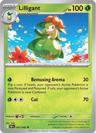 Lilligant - 007/086 - Uncommon - Reverse Holofoil