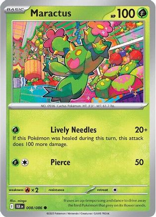 Maractus - 008/086 - Common - Reverse Holofoil