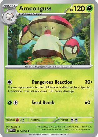 Amoonguss - 011/086 - Uncommon - Reverse Holofoil