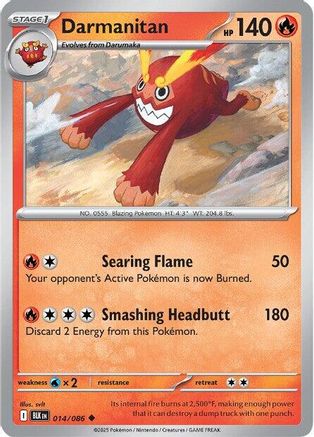 Darmanitan - 014/086 - Uncommon - Reverse Holofoil