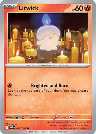 Litwick - 016/086 - Common - Reverse Holofoil