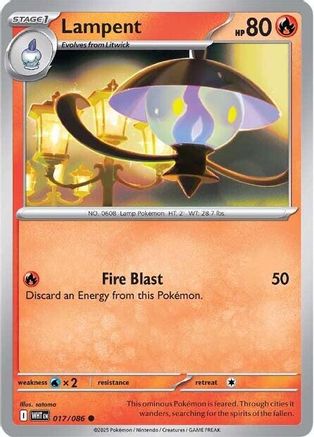 Lampent - 017/086 - Common - Reverse Holofoil