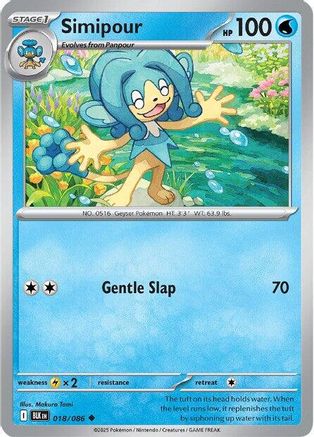 Simipour - 018/086 - Uncommon - Reverse Holofoil