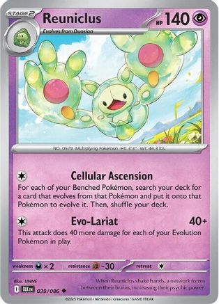 Reuniclus - 039/086 - Uncommon - Reverse Holofoil