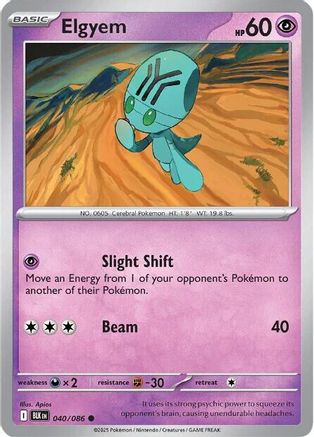 Elgyem - 040/086 - Common - Reverse Holofoil