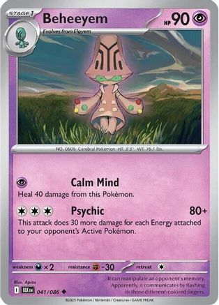 Beheeyem - 041/086 - Uncommon - Reverse Holofoil