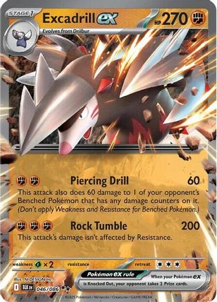 Excadrill ex - 046/086 - Double Rare