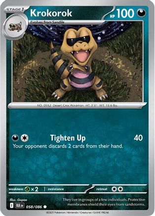 Krokorok - 058/086 - Common - Reverse Holofoil